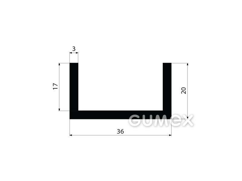 GUMMIPROFILE U-FORM - WEITERE MATERIALIEN